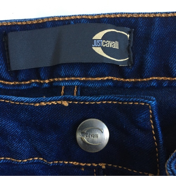 Just Cavalli Dark Wash Blue Denim Skinny Jeans 26 - Picture 10 of 17